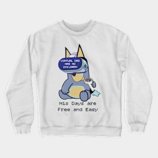 bluey gaming player Crewneck Sweatshirt